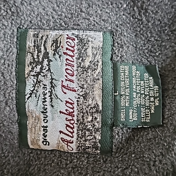 Vintage Alaska Frontier winter snow ski jacket removable hood zipper nylon coat - Picture 11 of 13